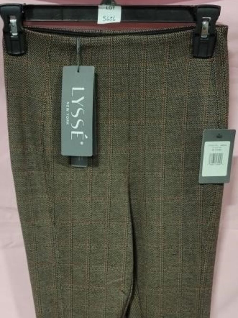 LYSSE BROWN PLAID LEGGINGS - XS